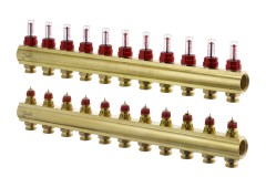 Danfoss - 088U0531 - Коллекторы FHF-11F с расходомерами для 11 контуров