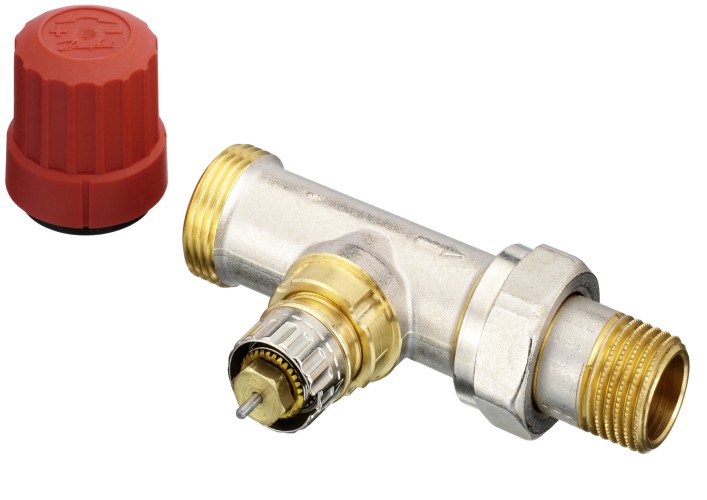 Danfoss - 013G4202 - Клапан для двухтрубной системы отопления RA-N, прямой, Ду 15 мм, наружная резьба
