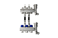 Ridan - 088U0703R - Комплект коллекторов FHF-3R set с кронштейнами и торцевыми секциями с автоматическими воздухоотводчиками, 3 контура