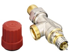 Danfoss - 013G4203 - Клапан для двухтрубной системы отопления RA-N, угловой горизонтальный (UK), Ду 15 мм, наружная резьба