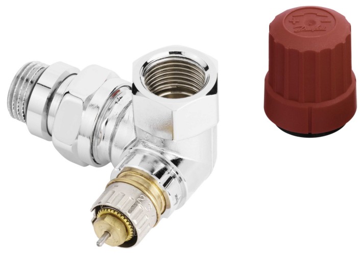 Danfoss - 013G4240 - Трехосевой клапан RA-NCX для подключения слева, хромированный