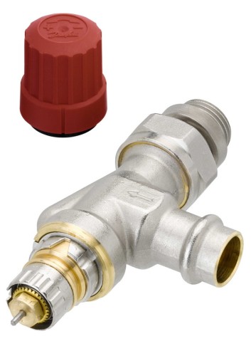 Danfoss - 013G3239 - Клапан RA-N угловой с боковым подключением, для прессового соединения