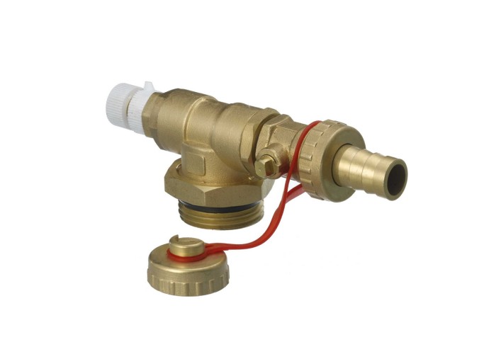 Danfoss - 088U0581 - Торцевая секция FHF-EM с ручным воздухоотводчиком и сливным краном