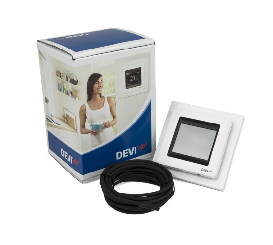 Devi - 140F1071 - Терморегулятор DEVIreg Touch с комбинацией датчиков, полярно-белый