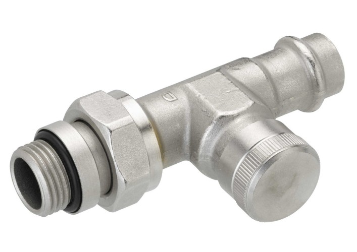 Danfoss - 003L1824 - Клапан запорный RLV прямой, для прессового соединения