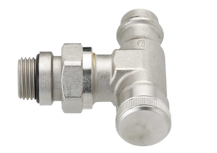 Danfoss - 003L1825 - Клапан запорный RLV угловой, для прессового соединения