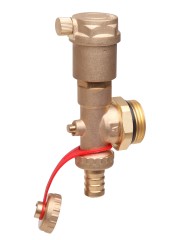 Danfoss - 088U0785 - Торцевая секция FHF-EA с автоматическим воздухоотводчиком и сливным краном