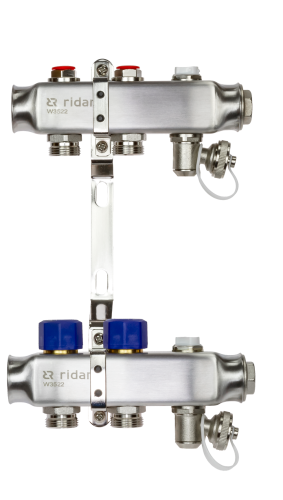 Ridan - 088U0972R - Комплект коллекторов SSM-2R set с кронштейнами, 2 контура