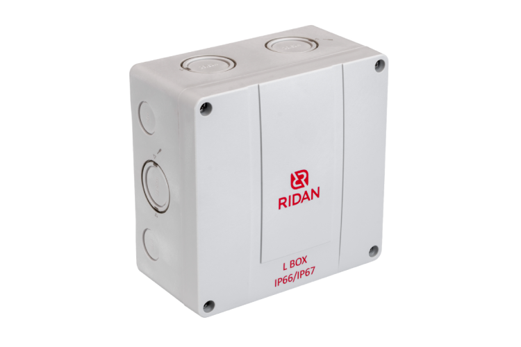 21RT0934R - Коробка распределительная Ridan L BOX, 140х140х79 мм, IP66/IP67, серая