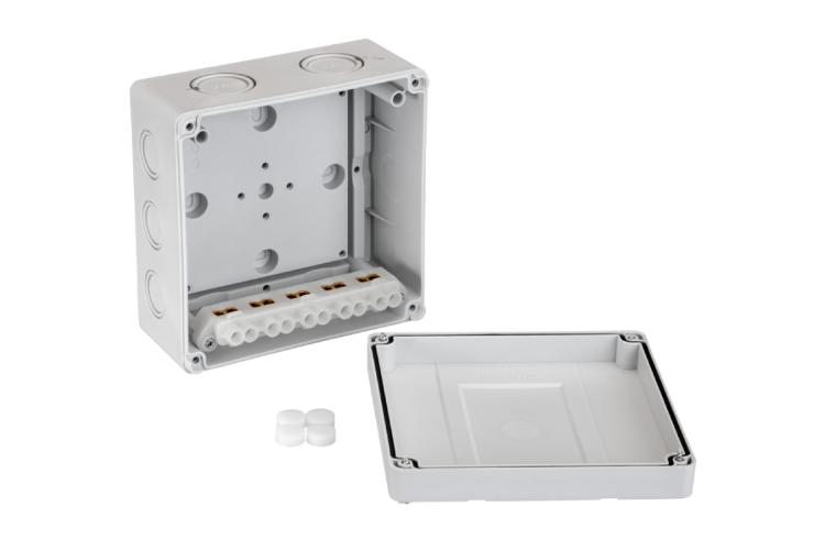 21RT0934R - Коробка распределительная Ridan L BOX, 140х140х79 мм, IP66/IP67, серая