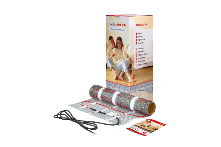 Ridan - 21RT0402R - Нагревательный мат Ridan Comfort Mat-150 (Комфорт Мат-150) 225 Вт, 230 В, 1,5 м²