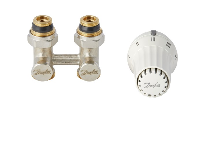 Danfoss - 013G5141 - Комплект RAE, RLV-KS прямой, с переходниками, G3/4A x G1/2A