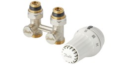 Danfoss - 013G5141 - Комплект RAE, RLV-KS прямой, с переходниками, G3/4A x G1/2A