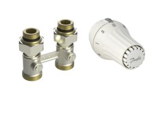 Danfoss - 013G5141 - Комплект RAE, RLV-KS прямой, с переходниками, G3/4A x G1/2A