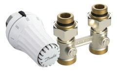 Danfoss - 013G5091 - Комплект RAE-K, RLV-KS прямой, с переходниками, G3/4A x G1/2A