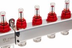 Ridan - 088U0953R - Комплект коллекторов SSM-3RF set с расходомерами и кронштейнами, 3 контура