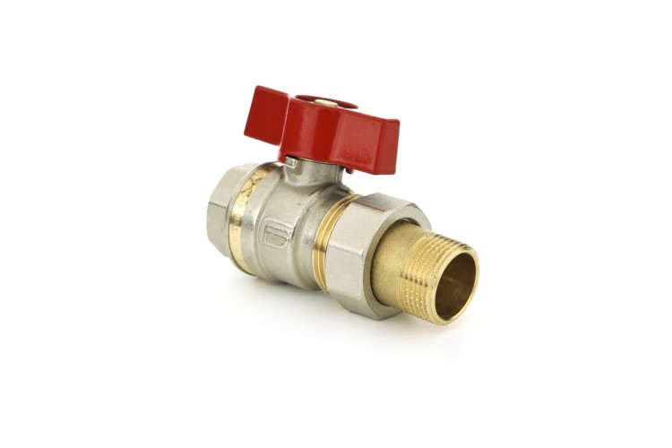 Danfoss - 065B8204 - Кран шаровой BVR-F с "американкой" с резьбой 3/4"