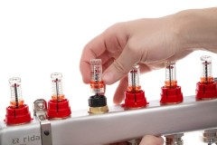 Ridan - 088U0955R - Комплект коллекторов SSM-5RF set с расходомерами и кронштейнами, 5 контуров