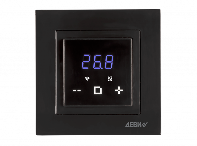 ДЕВИ - 140F1069R - Терморегулятор ДЕВИ Classy черный