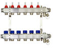 Ridan - 088U0956R - Комплект коллекторов SSM-6RF set с расходомерами и кронштейнами, 6 контуров