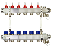 Ridan - 088U0956R - Комплект коллекторов SSM-6RF set с расходомерами и кронштейнами, 6 контуров