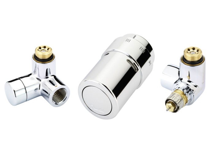 Danfoss - 013G4003 - Комплект RAX set для подключения терморегулятора справа, хромированный