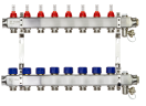 Ridan - 088U0958R - Комплект коллекторов SSM-8RF set с расходомерами и кронштейнами, 8 контуров
