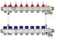 Ridan - 088U0958R - Комплект коллекторов SSM-8RF set с расходомерами и кронштейнами, 8 контуров