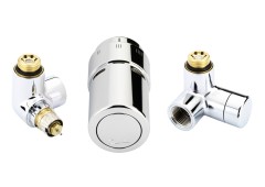 Danfoss - 013G4004 - Комплект RAX set для подключения терморегулятора слева, хромированный