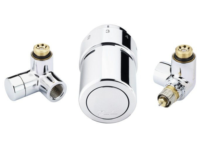 Danfoss - 013G4132 - Комплект RТX set для подключения терморегулятора справа, хромированный