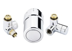 Danfoss - 013G4133 - Комплект RTX set для подключения терморегулятора слева, хромированный