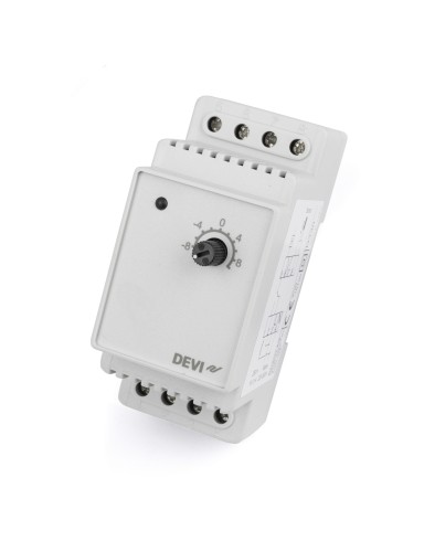 DEVI - 140F1070 - DEVIreg™ D-330 (-10°C-+10°C) на шину DIN, с датчиком на проводе, 16А
