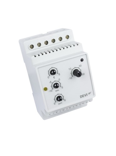 DEVI - 140F1075 - DEVIreg™ D-316 (-10°C-+50°C) на шину DIN, с датчиком на проводе, 16А