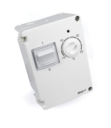 DEVI - 140F1080 - DEVIreg™ D-610 (-10°C-+50°C) накладной, с датчиком на проводе, IP44, 10А
