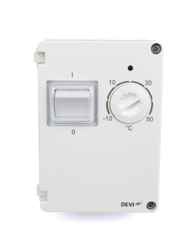 DEVI - 140F1080 - DEVIreg™ D-610 (-10°C-+50°C) накладной, с датчиком на проводе, IP44, 10А