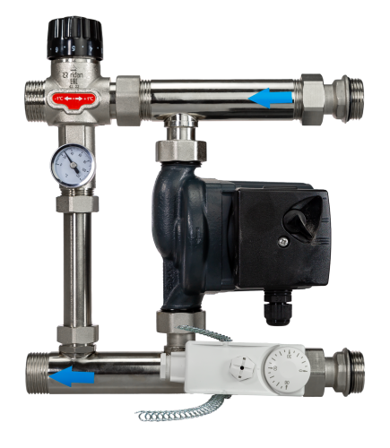 Ridan - 088U0093R - FHM-C5R Смесительный узел с 3-х скоростным насосом RWS 20-40S 130