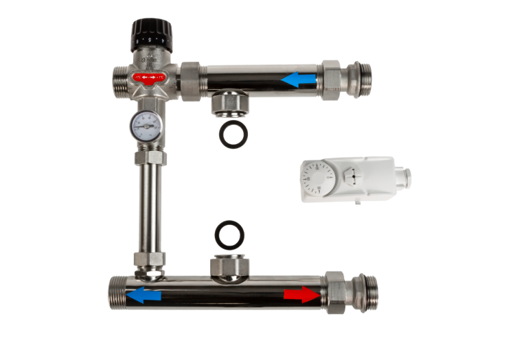 Ridan - 088U0093R - FHM-C5R Смесительный узел с 3-х скоростным насосом RWS 20-40S 130