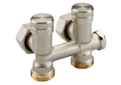 Danfoss - 003L0283 - Клапан запорно-присоединительный угловой RLV-K,  G3/4&quot; x G3/4&quot;