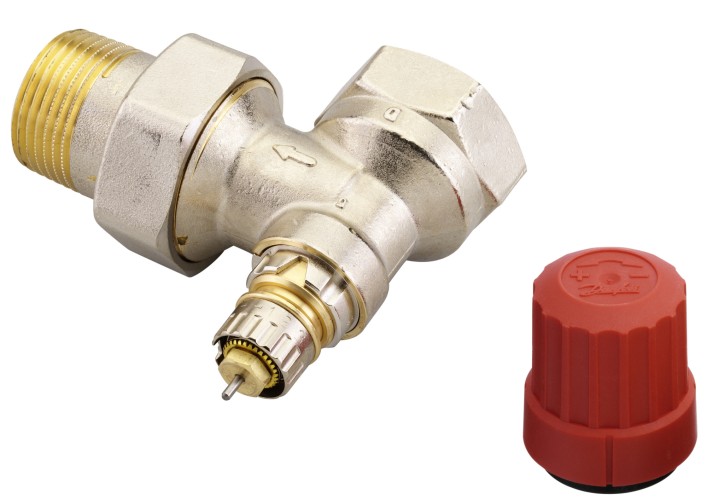 Danfoss - 013G7017 - Клапан RTR-N Угловой, никелированный dy 25