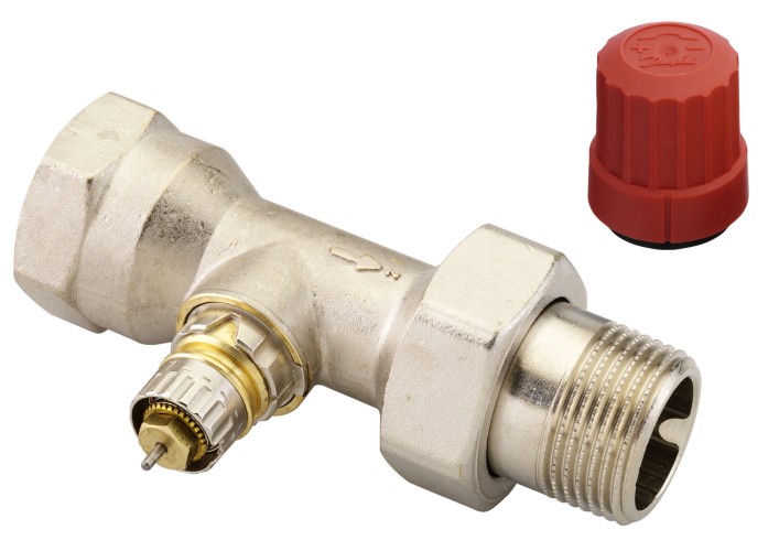 Danfoss - 013G7018 - Клапан RTR-N Прямой, никелированный dy 25