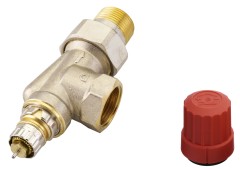 Danfoss - 013G7049 - Клапан RTR-N Угловой, версия UK, никелированный dy 20