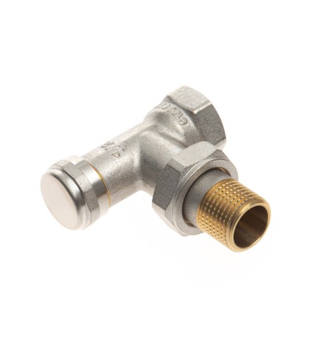 Ridan - 083L0551R - LV KA Ду15 Клапан запорный с функцией дренажа, никелированный, угловой