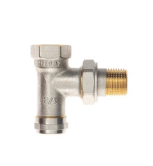 Ridan - 083L0753R - LV KA Ду20 Клапан запорный с функцией дренажа, никелированный, угловой