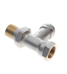 Ridan - 083L0552R - LV KA Ду15 Клапан запорный с функцией дренажа, никелированный, прямой