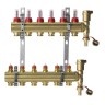 Danfoss - 088U0726 - Комплект коллекторов FHF-6F set с расходомерами, кронштейнами и воздухоотводчиками, 6 контуров