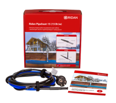 Ridan - 21RT0800R - Саморегулирующийся кабель Ридан Pipeheat-15 (Обогрев труб) с вилкой (B) 2 м