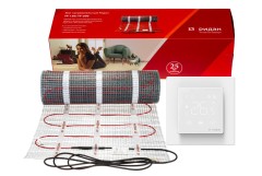 Ridan - 21RT1099R - Ridan TF-200 нагревательный мат 8 м² с терморегулятором Ridan Clever (белый)