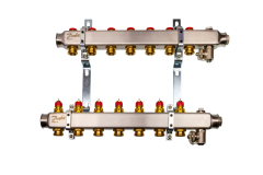 Danfoss - 088U0977 - Комплект коллекторов SSM-7 с кронштейнами для 7 контуров