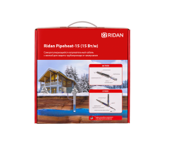 Ridan - 21RT0804R - Саморегулирующийся кабель Ридан Pipeheat-15 (Обогрев труб) с вилкой (B) 10 м