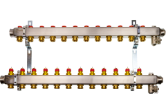 Danfoss - 088U0982 - Комплект коллекторов SSM-12 с кронштейнами для 12 контуров